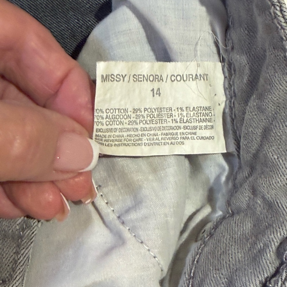 CODE BLEU 14 STRETCH GRAY PANTS Excellent Condition - Picture 8 of 10
